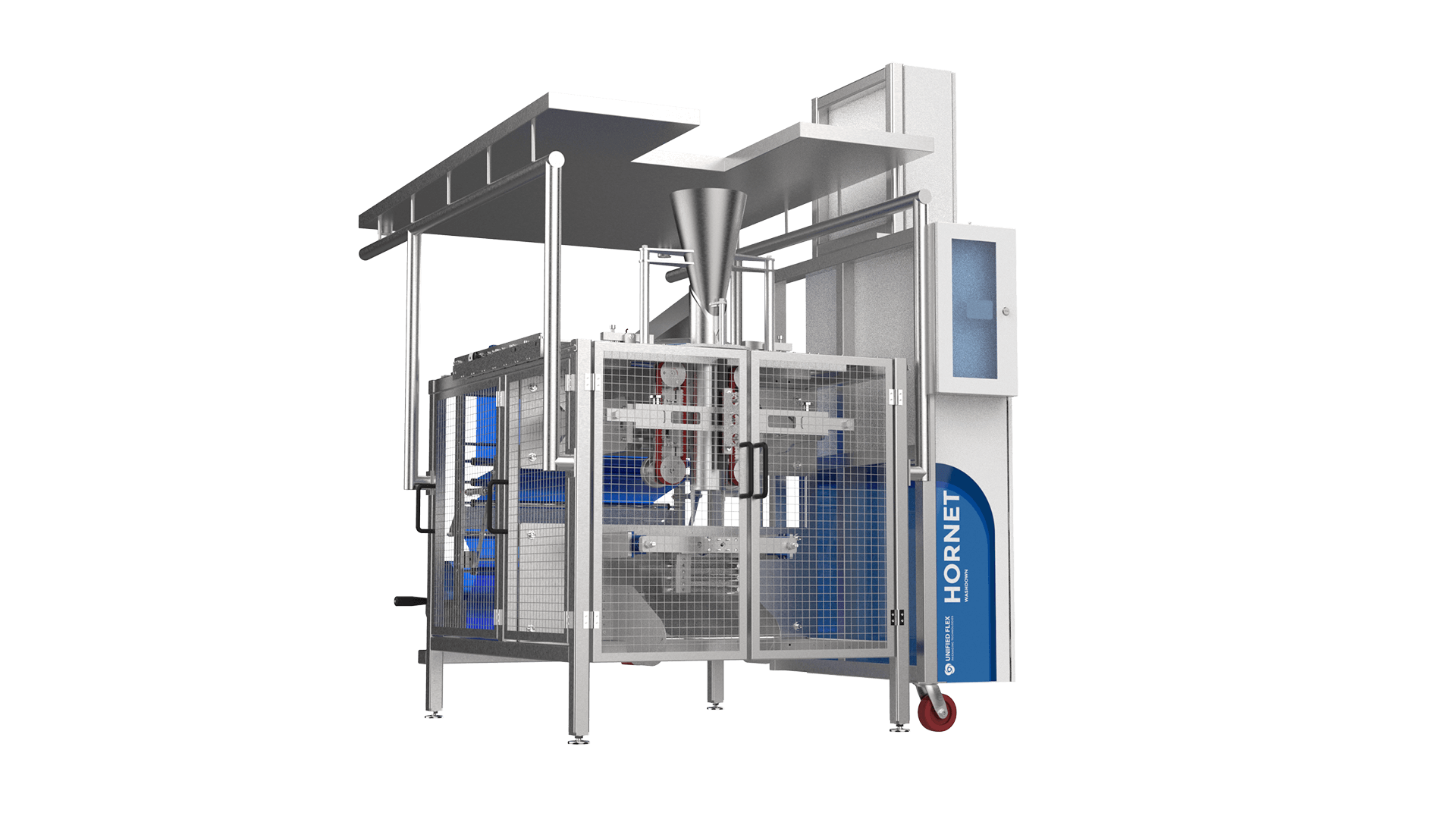 Vertobagger Hornet Washdown vertical form fill bag and seal machine