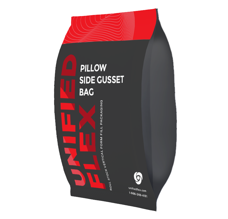 pillow bag with side gusset