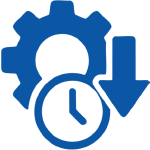 Gear and wrench icon for shampoo packaging machine easy maintenance.
