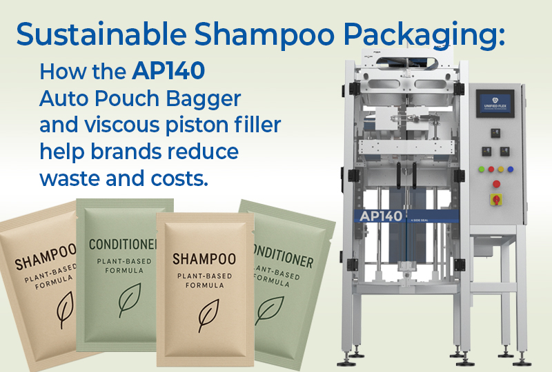 Sustainable Shampoo Packaging with the AP-140 System