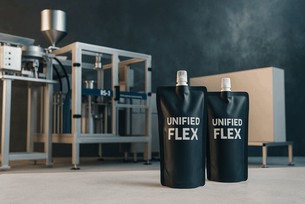 spouted pouch filler, Unified Flex, pouch filling, packing machine, packaging machine