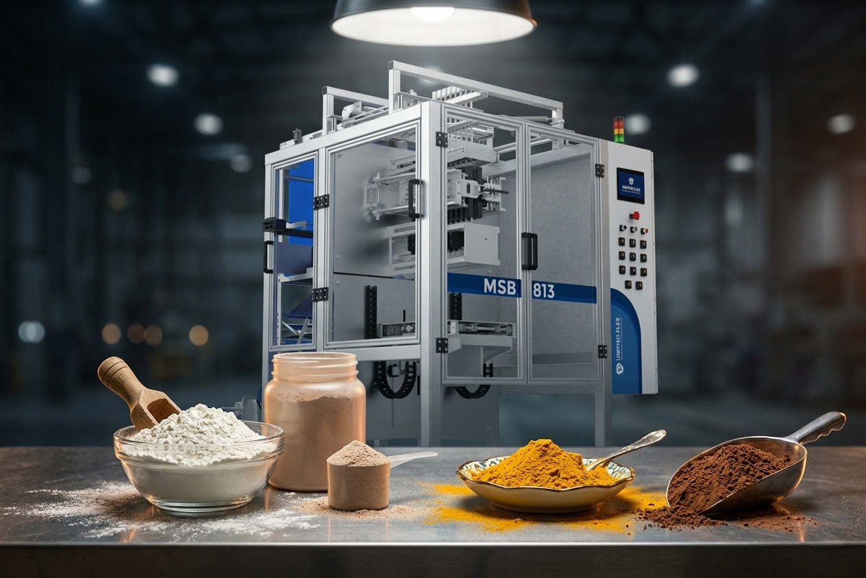 Learn how Unified Flex powder filling machines handle multiple powders efficiently, reducing waste and maximizing production margins.